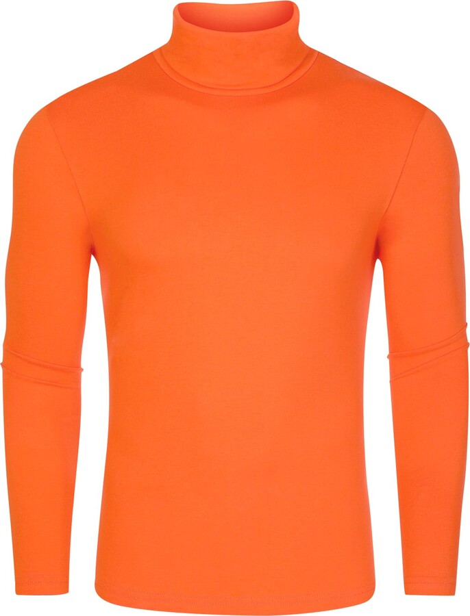 Orange Turtleneck Mens | ShopStyle UK