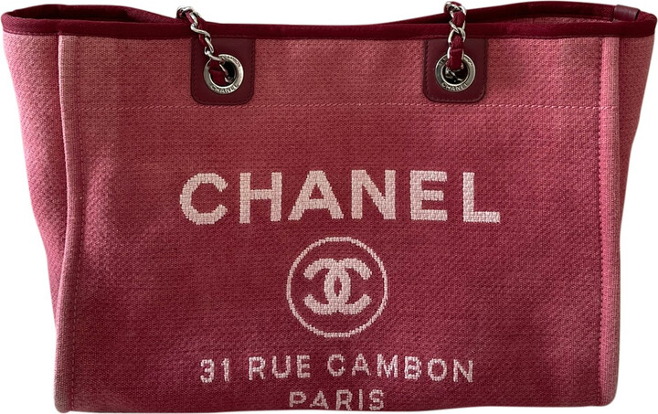 chanel deauville tote large