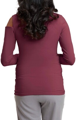 cold shoulder maternity tops