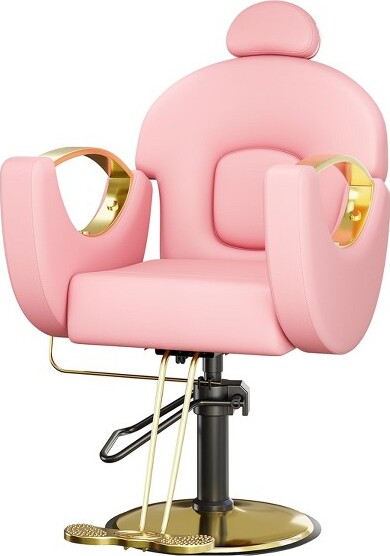 TROPOW 360°SwivelBarberChairHairChairStylistChairwithHeavyDutyHydraulicPumpAdjustableHeadrest&RecliningBackrestRecliningSalonChair