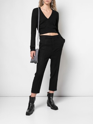 Rick Owens Tailored Cropped Trousers