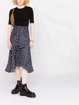 Thumbnail for your product : Maje Wrap-Skirt Layered Dress