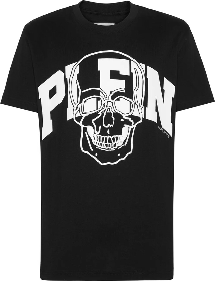 Philipp Plein Skull-print cotton T-shirt