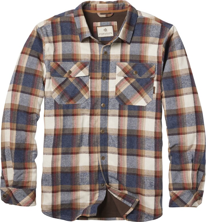 Legendary Whitetails Men's Standard Thermal Lined Flannel Shirt Jacket