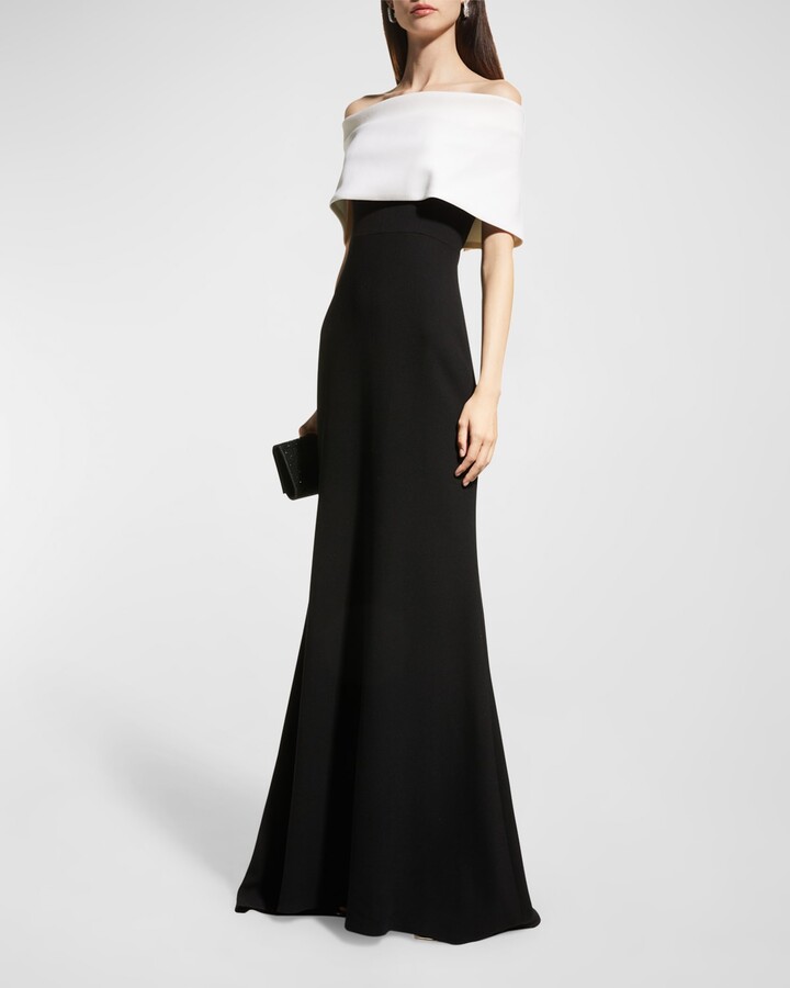 White Black Two Tone Dress | Shop the ...