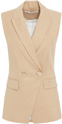 Veronica Beard Anouka Linen-blend Twill Vest