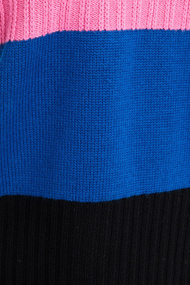 Kenzo Paneled Color-block Wool And Cashmere-blend Sweater
