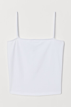 H&M Cropped Jersey Camisole Top
