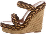 Thumbnail for your product : Christian Louboutin Metallic Platform Wedge Sandals