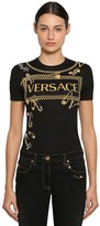 Thumbnail for your product : Versace Embellished Cotton Jersey T-shirt