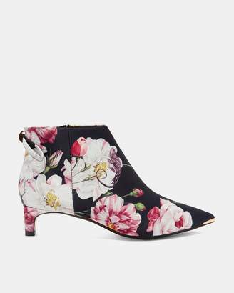 Ted Baker Printed Kitten Heel Ankle Boots