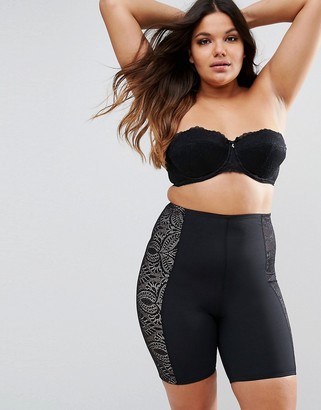 ASOS Curve CURVE SHAPEWEAR New Improved Fit Control Lace Shorts