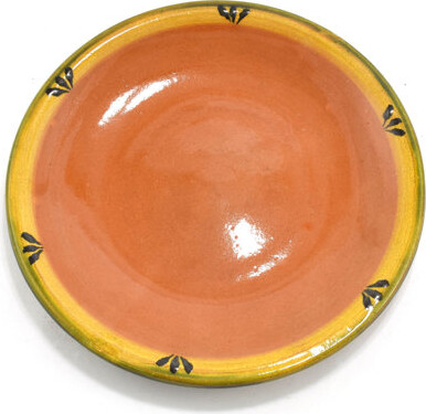 Ancient Cookware Mexican Clay Plate 10Inch, Trefoil
