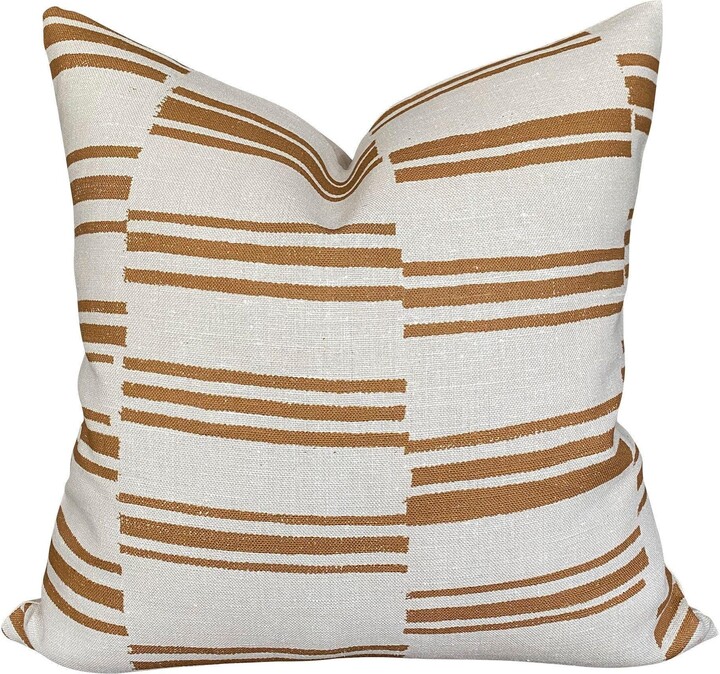 Ready To Ship Designer Kilim in Rust Pillow Cover