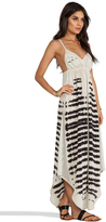 Thumbnail for your product : Gypsy 05 Mixed Silk Paneled Maxi Dress