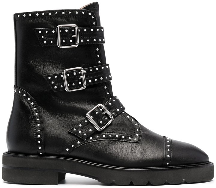 Studded Low Heel Boots | ShopStyle