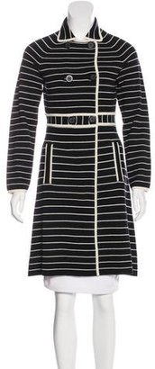 Tory Burch Striped Wool Coat