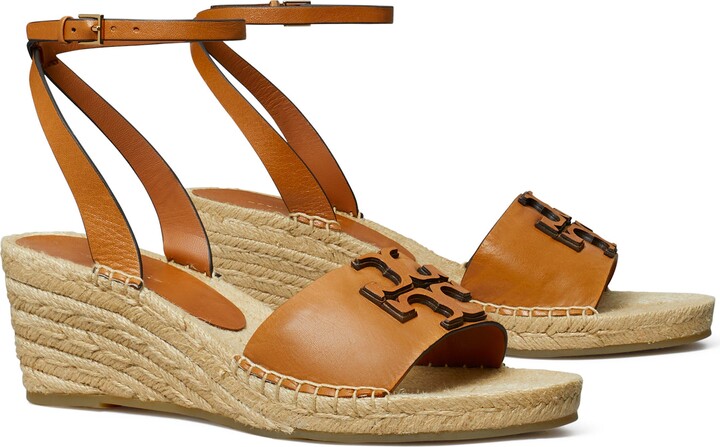 Tory Burch Ines Ankle Strap Espadrille Platform Wedge Sandal