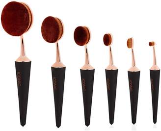 Iconic London Complete EVO Brush Set of 6 - Black and Gold