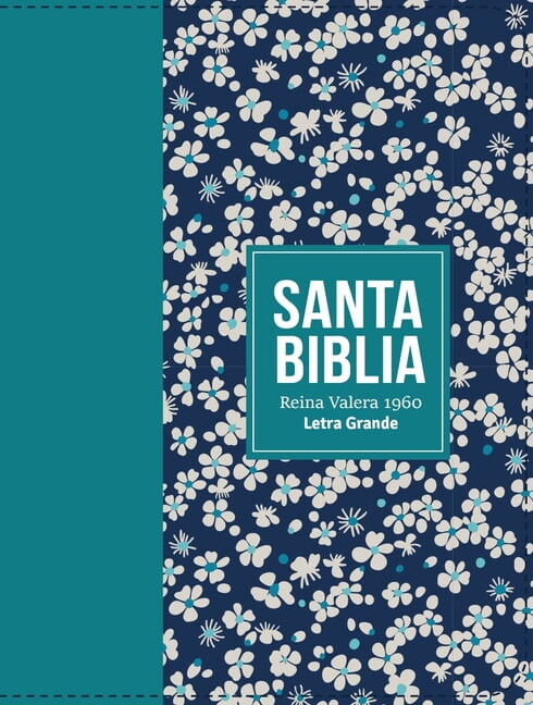 Biblia Rvr 1960 Compacta SÃmil Piel Flores Verde Azulado (Bible Rvr 1960 Compact Size Leatherlike Teal Flowers (Spanish , (Hardcover)