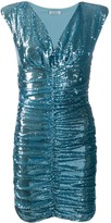 Thumbnail for your product : P.A.R.O.S.H. Sequin Ruched Mini Dress