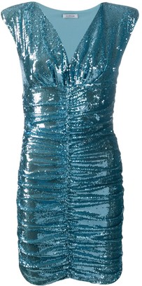 P.A.R.O.S.H. Sequin Ruched Mini Dress