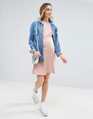 ASOS Maternity - Nursing ASOS Maternity NURSING High Neck Mini Dress
