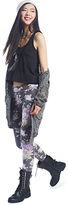 Thumbnail for your product : Wet Seal Gray Floral Print Leggings