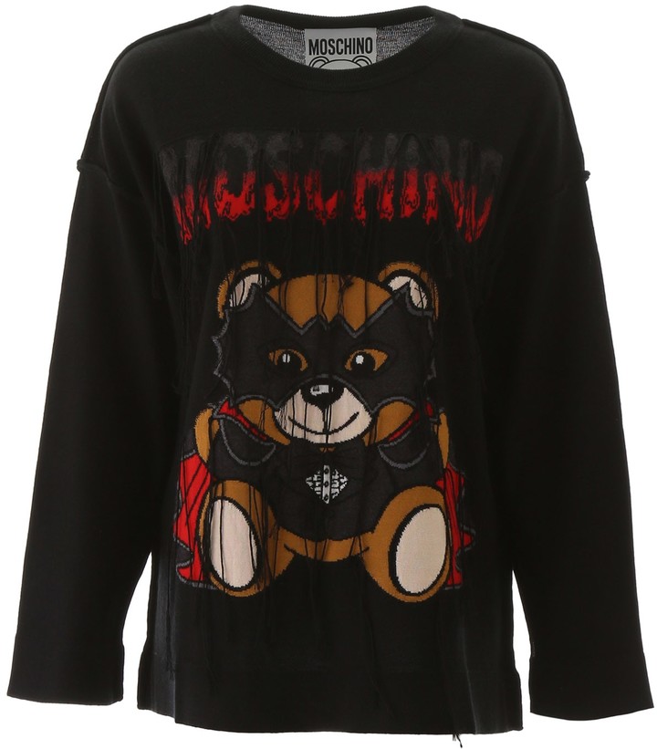 moschino teddy bear jumper
