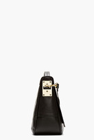 Thumbnail for your product : Sophie Hulme Black Leather Flap Messenger Bag