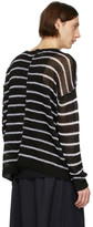Thumbnail for your product : Isabel Benenato Black and White Half Collar Oversized Sweater