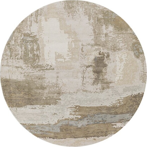 Surya Kavita KVT 2300 Round Area Rug in Brown Size: 10 Ft. Round