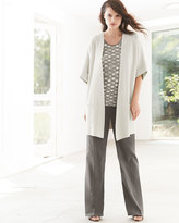 Thumbnail for your product : Eileen Fisher Linen-Blend Straight-Leg Trousers