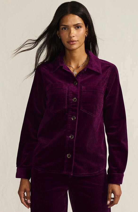 Lands' End Wide Wale Corduroy Shirt Jacket