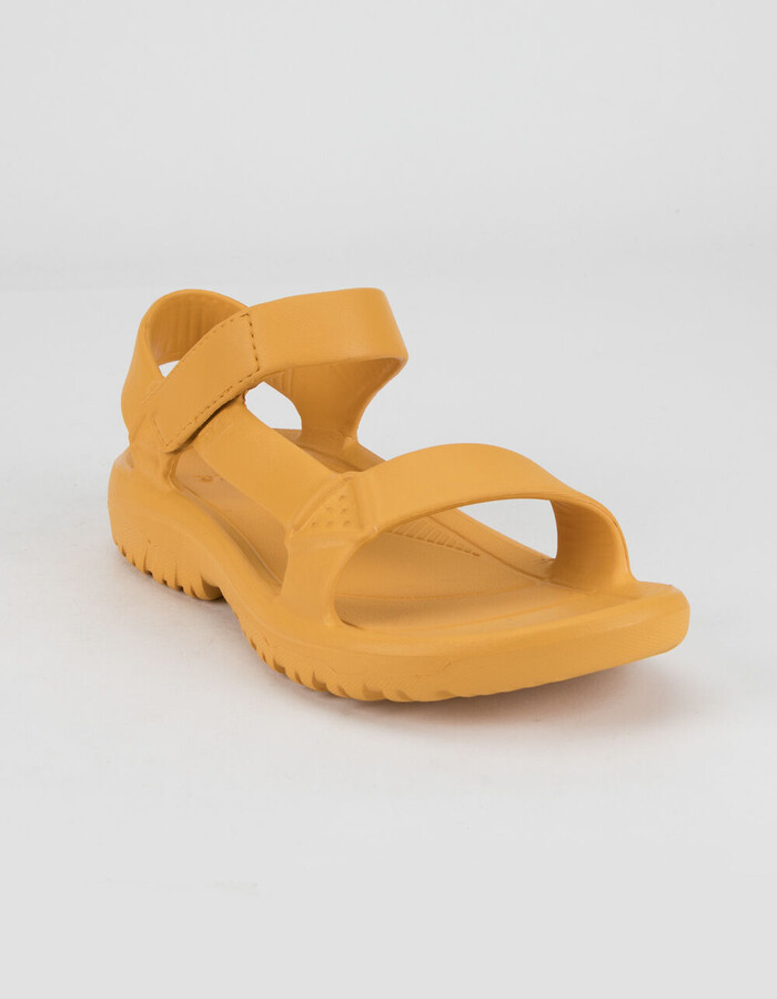 yellow teva shoes