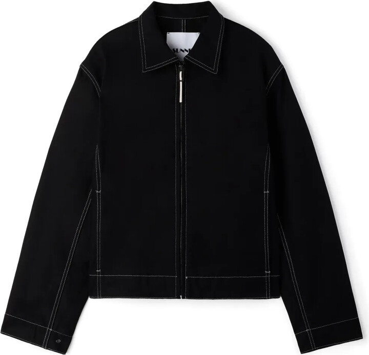 Sunnei Contrast Stitching Shirt-Jacket