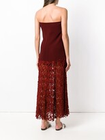 Thumbnail for your product : Romeo Gigli Pre-Owned Strapless Flared Midi Dress