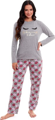 Habigail Ladies Pyjamas Loungewear Womens Pjs Top & Bottoms Sleepwear Nightwear 