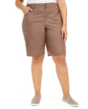 Style&Co. Style & Co Plus Size Cotton Bermuda Shorts, Created for Macy's