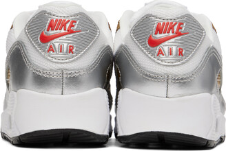 Nike Gold & Silver Air Max 90 Sneakers