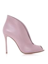 Thumbnail for your product : Gianvito Rossi Vamp open-toe leather ankle boots