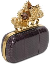 Thumbnail for your product : Alexander McQueen Snakeskin Knucklebox Clutch