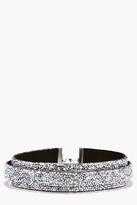 Thumbnail for your product : boohoo Orla Diamante and Bead Layered Choker
