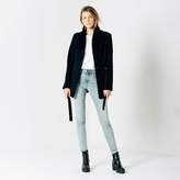 Thumbnail for your product : DSTLD Womens Button Wool Coat in Black