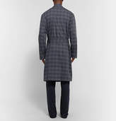 Thumbnail for your product : Hanro Fynn Checked Cotton-Flannel Robe