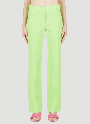 Women's Green Silk Pants