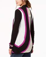 Thumbnail for your product : INC International Concepts Colorblocked Cozy Open-Front Cardigan, Created for Macy's