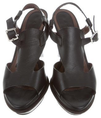 Marni Platform Leather Sandals