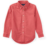 Thumbnail for your product : Ralph Lauren Childrenswear Garment-Dye Oxford Button-Down Shirt, Red, Size 2-4