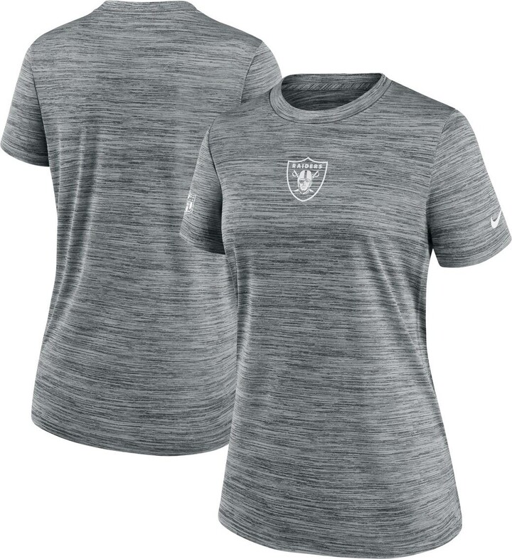 Nike Women's Gray Las Vegas Raiders Sideline Velocity Performance T-Shirt